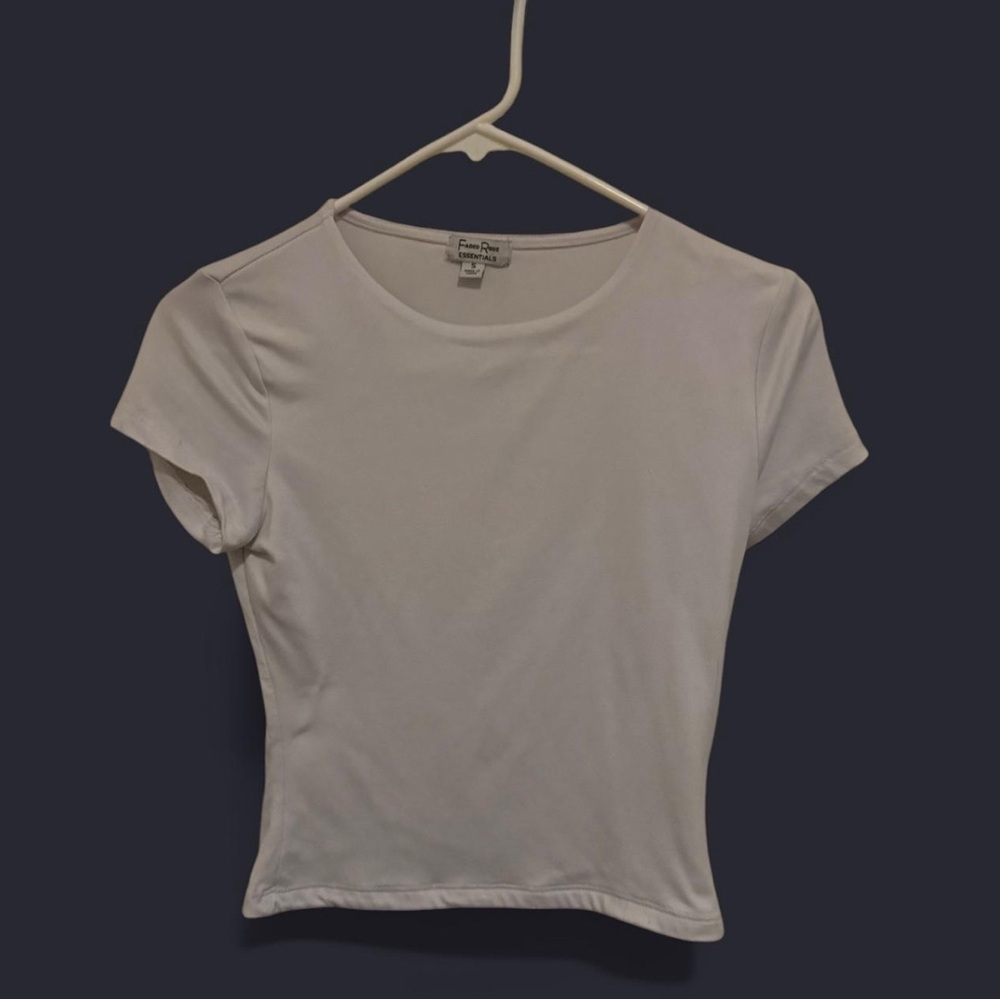Women's White Crop Top